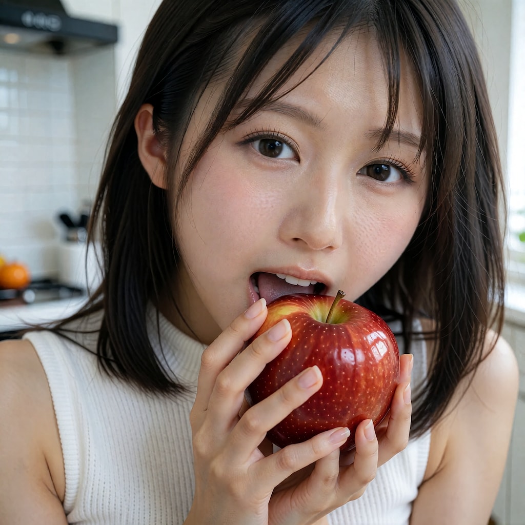 大胆にこのままかじっちゃうぞ！