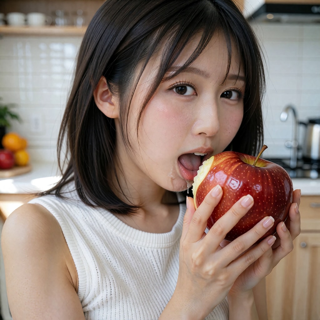 大胆にこのままかじっちゃうぞ！