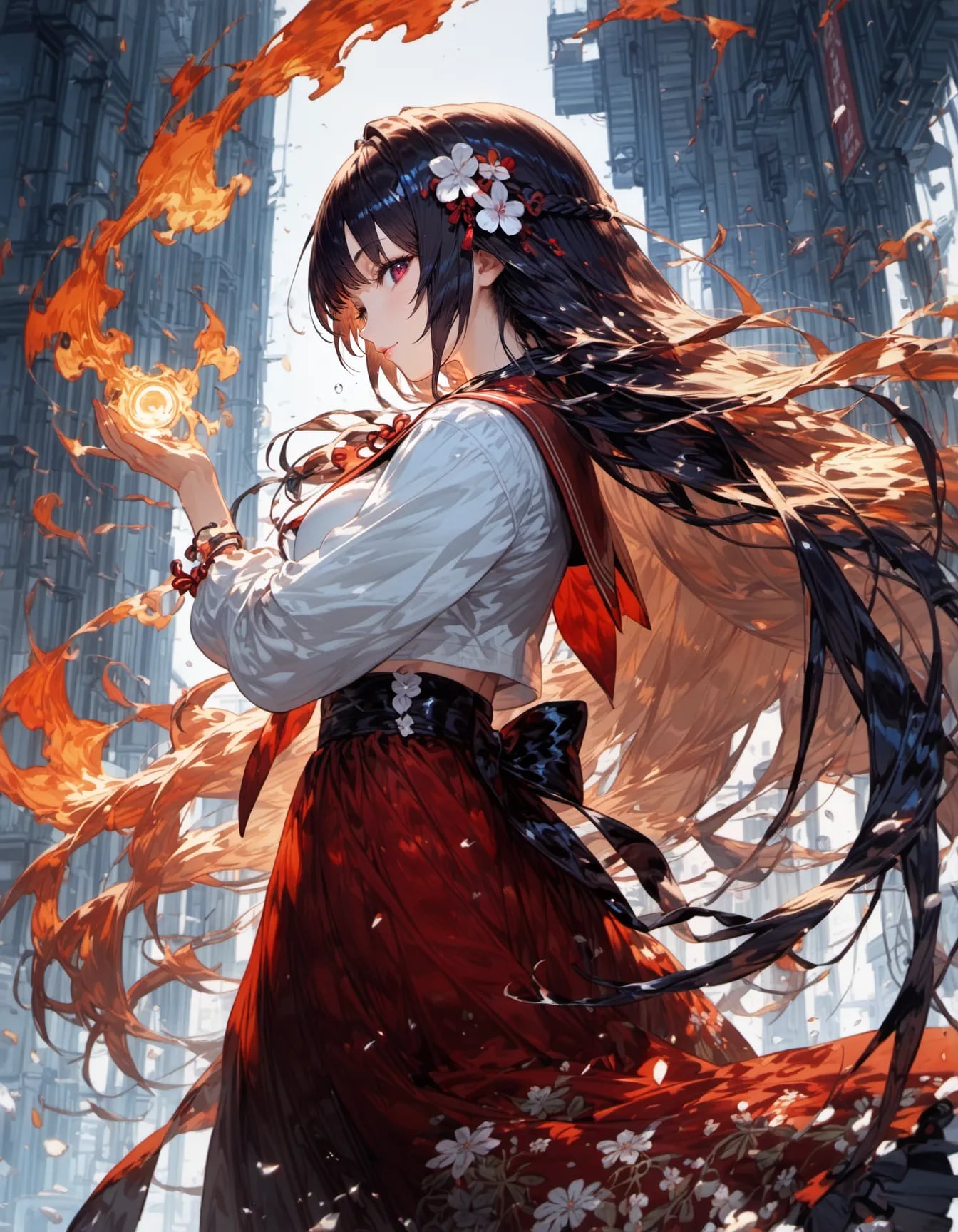 Embers in the Concrete Labyrinth | の人気AIイラスト・グラビア