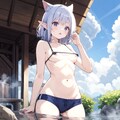 鉄壁エルフの入浴 2枚目