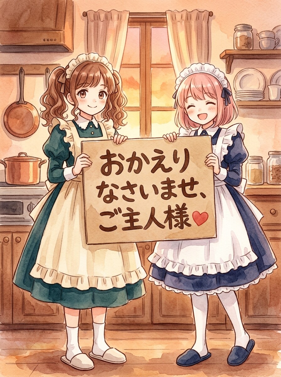 おかえりなさいませ♬ | の人気AIイラスト・グラビア