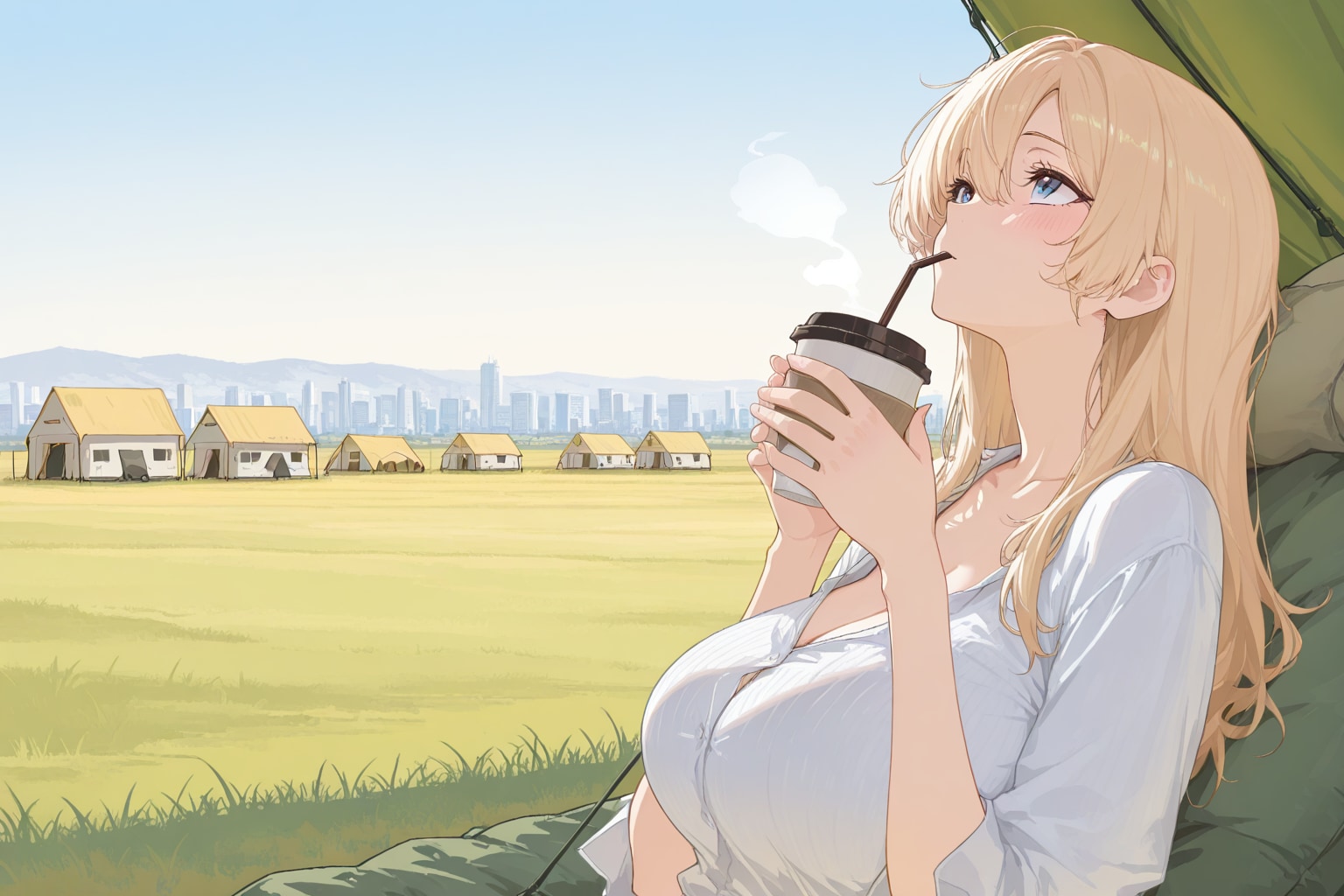 金髪さんのアウトドア2