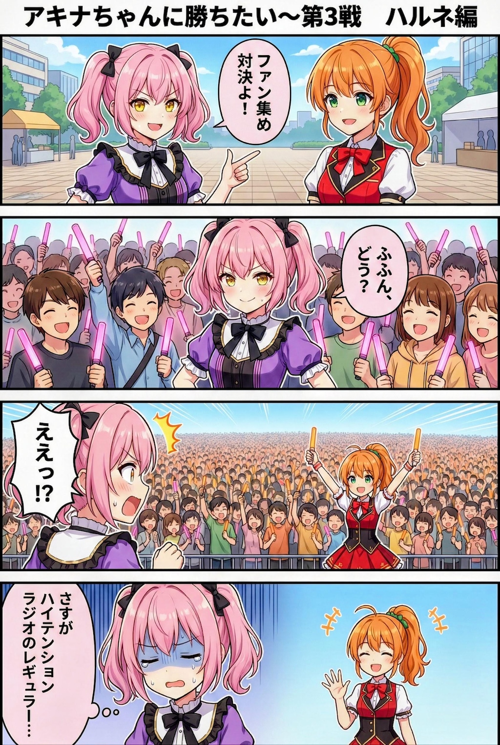 アキナちゃんに勝ちたい