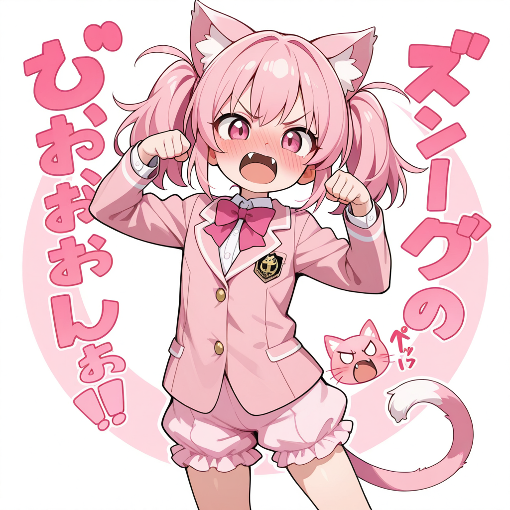 ちょうちんブルマを履いたねこちゃん