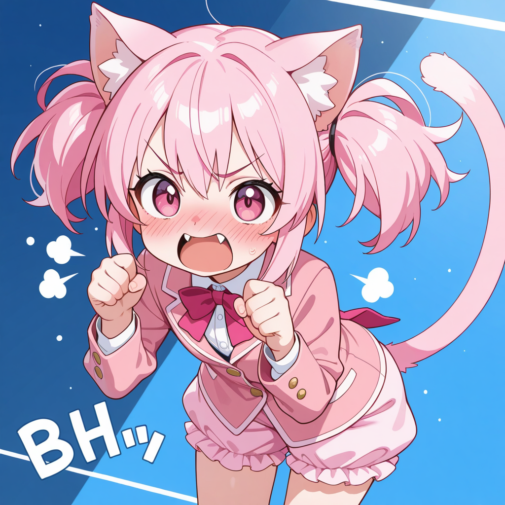 ちょうちんブルマを履いたねこちゃん