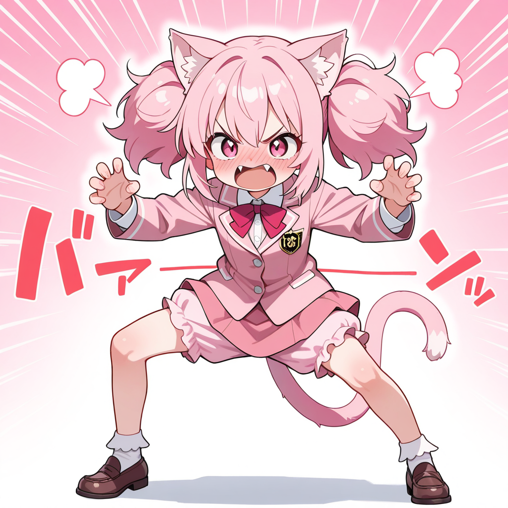 ちょうちんブルマを履いたねこちゃん
