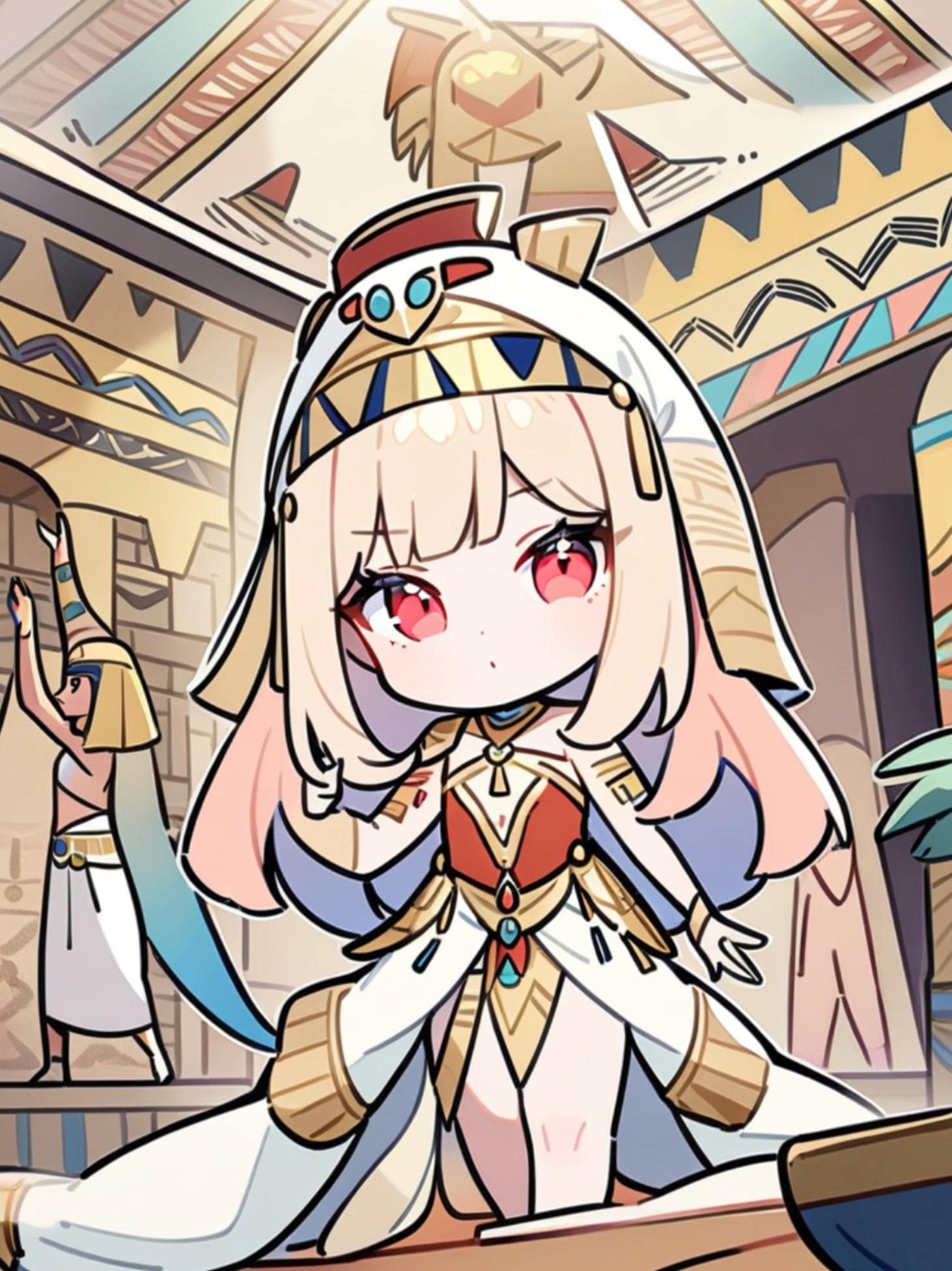 赤目のエジプトの女王ちゃん