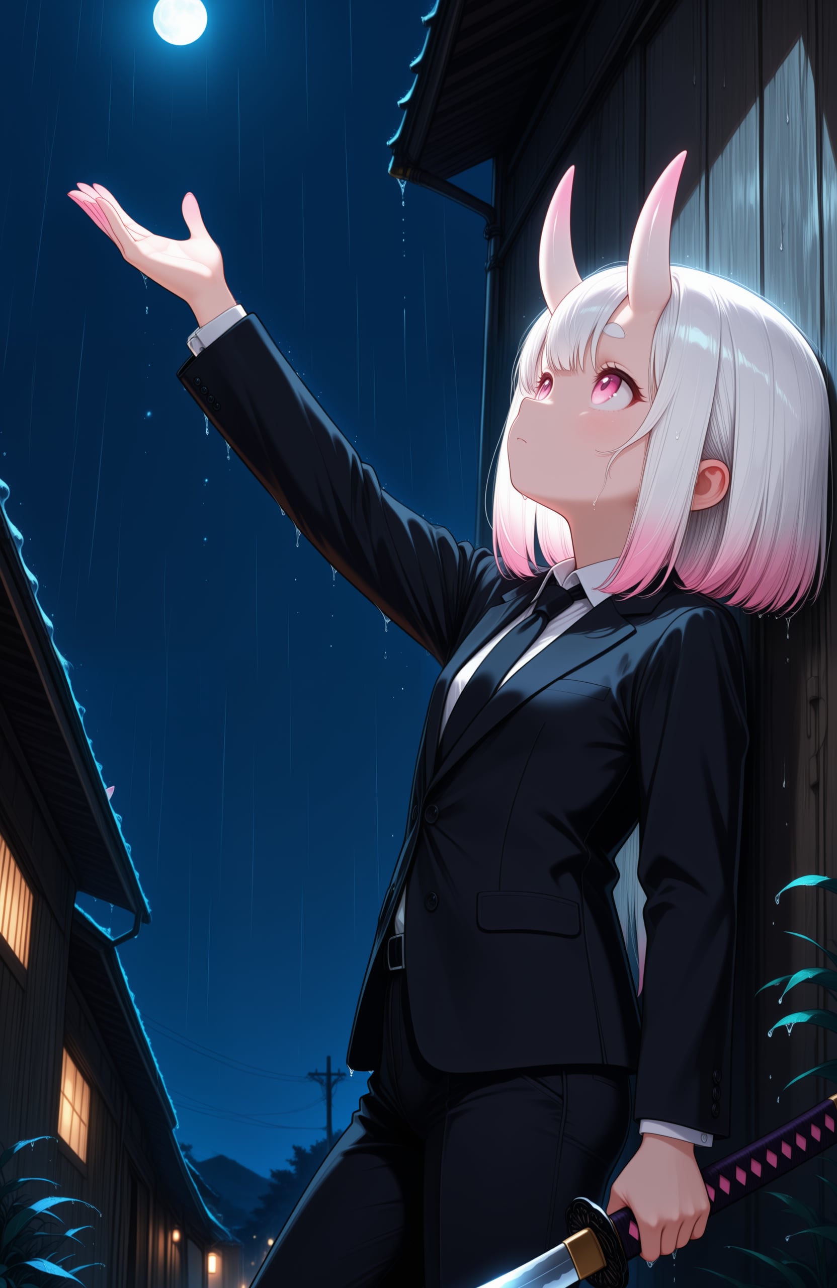雨に打たれて