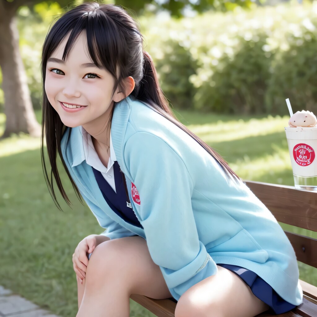 黒髪ロングでブレザーの美女１３