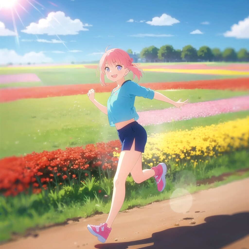 「きれいだから、一緒に走らない？」