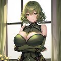 ハイレグレオタード女性集（緑髪ウェーブ編） 11枚目