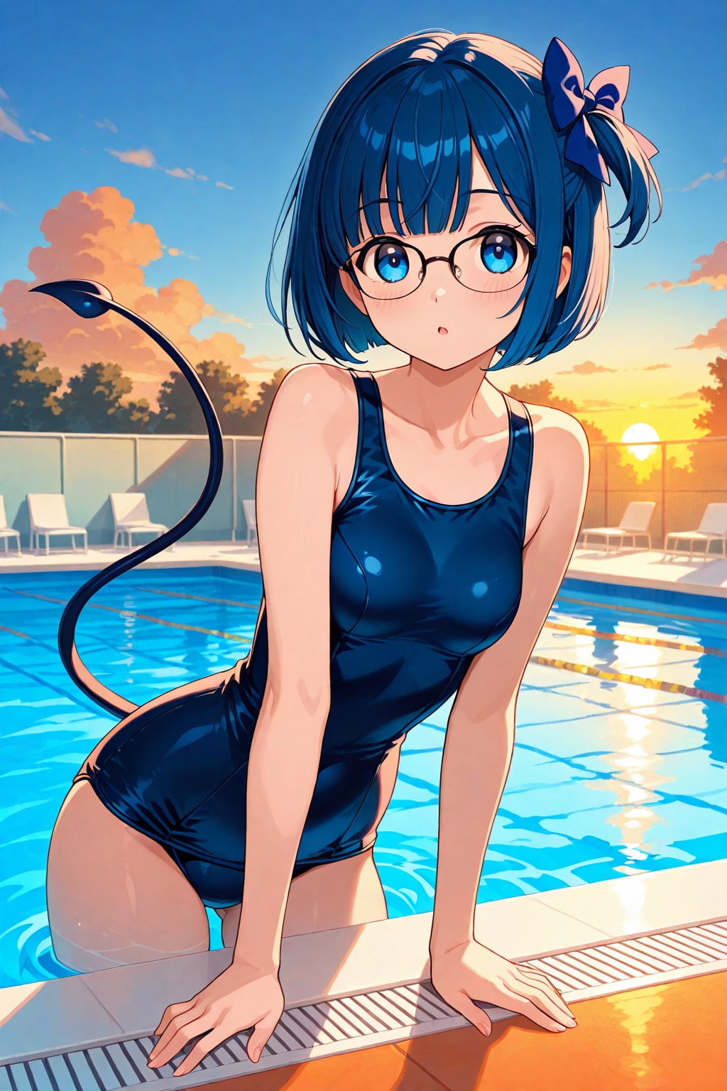 プール際の小悪魔ちゃん