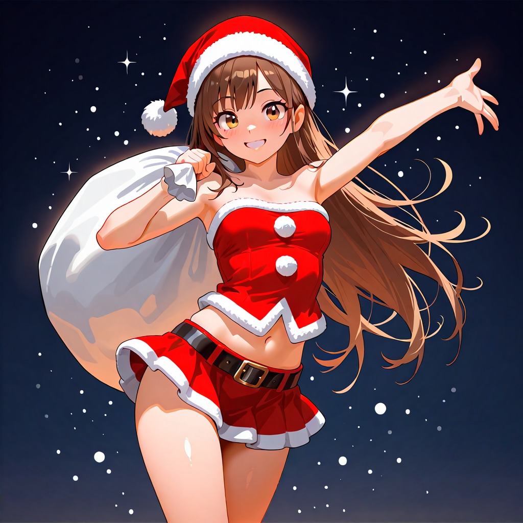 LILYでミニスカサンタ | の人気AIイラスト・グラビア