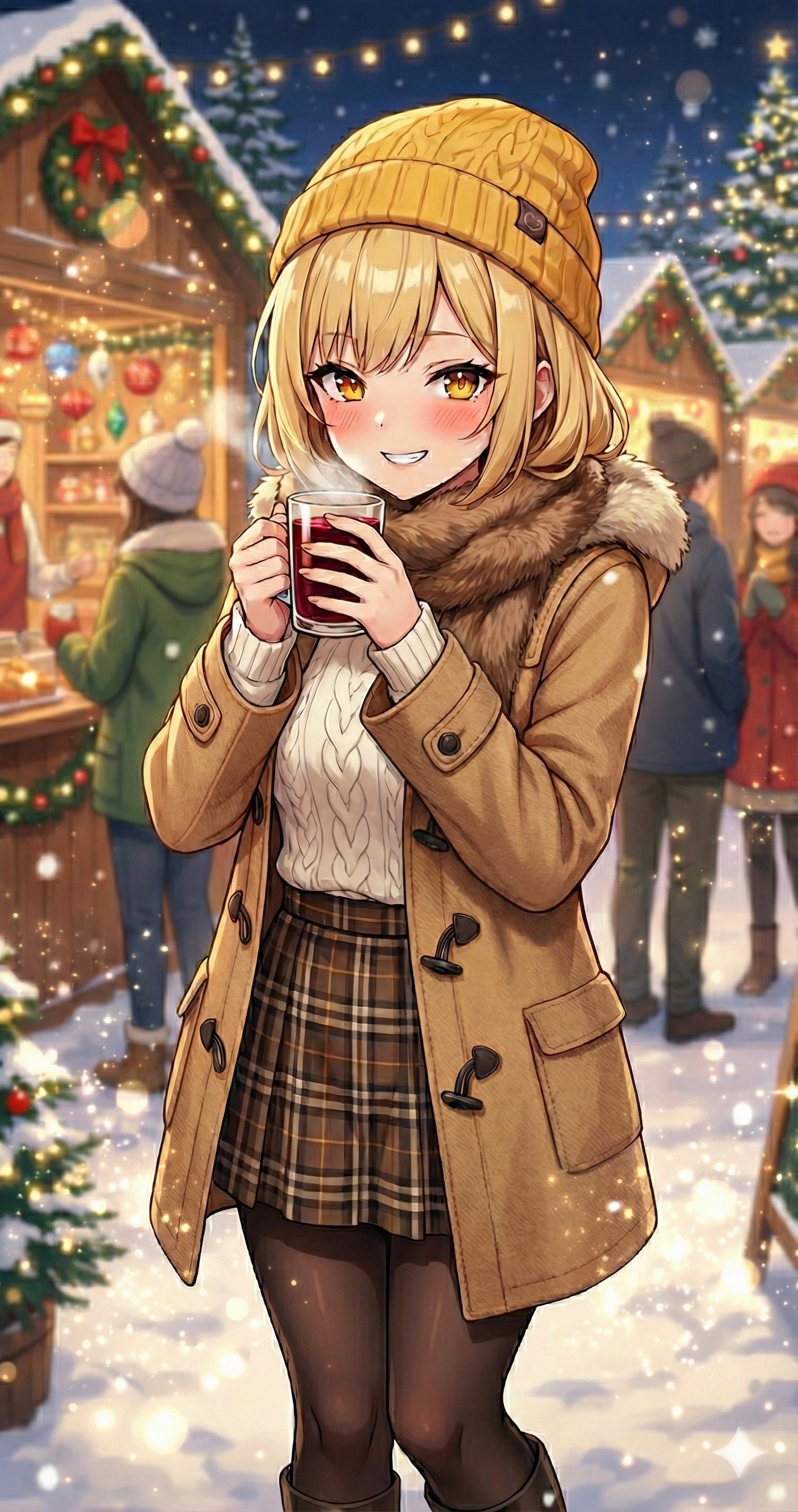 炭酸少女〜レモンスカッシュ🎄クリスマスマーケットとホットワイン〜 | の人気AIイラスト・グラビア