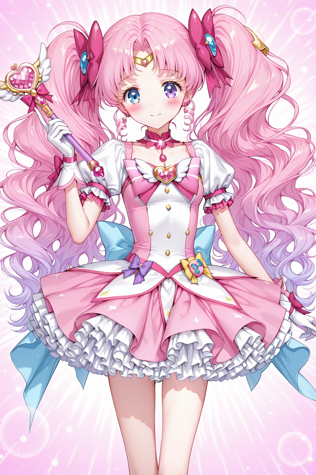 ピンク髪の魔法少女