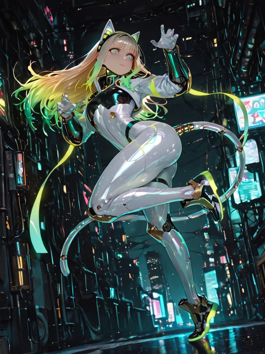 サイバーパンク猫娘