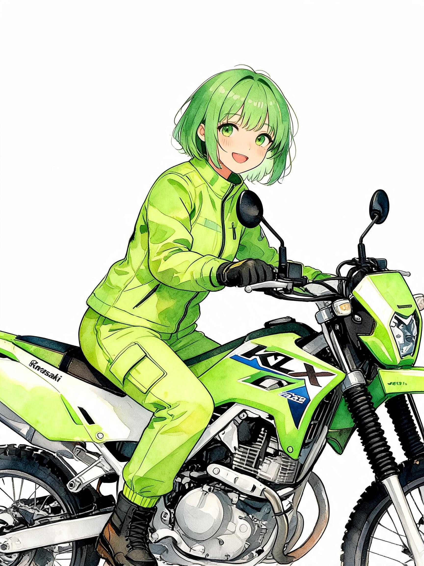 可愛いグリーンモンスター