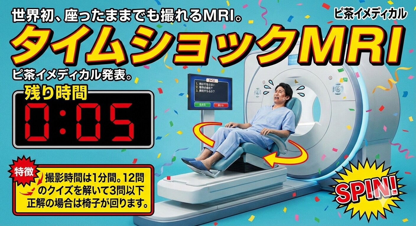 パロディ広告 タイムショックMRI