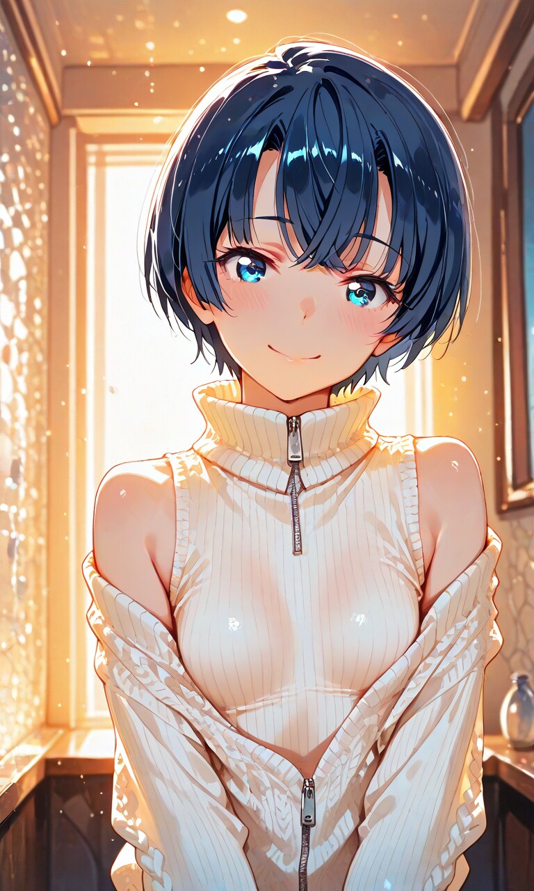 肩を出したよ柑菜ちゃん