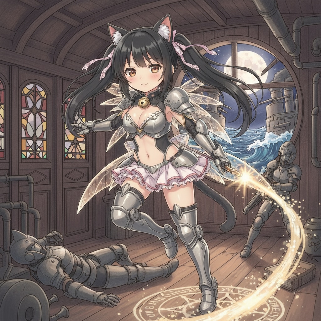 黒ツイにゃん。戦う | の人気AIイラスト・グラビア