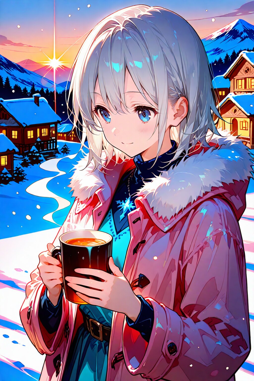 白い息が、春を待つ | の人気AIイラスト・グラビア