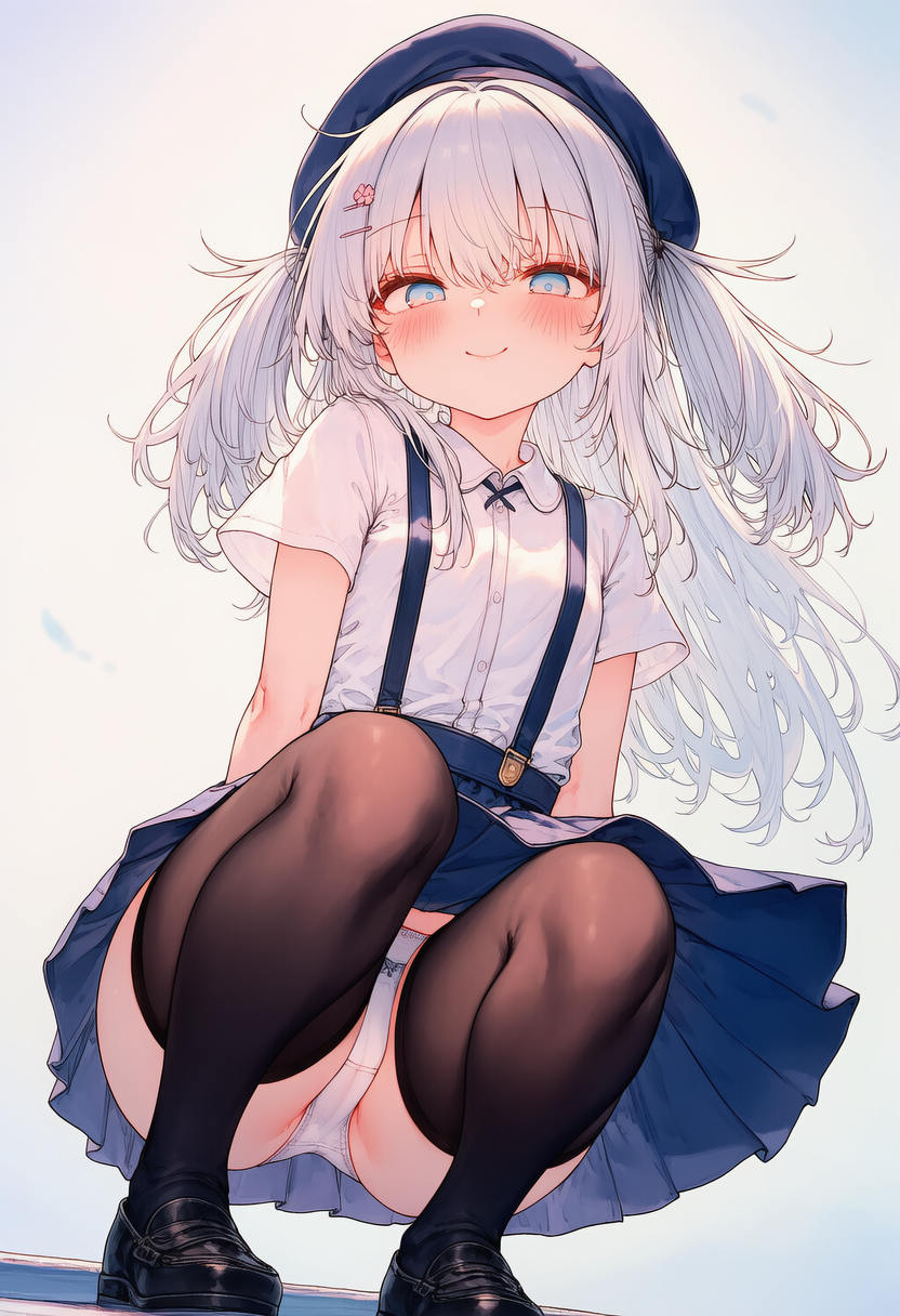 ニーソで見えちゃうアリアちゃん_0424
