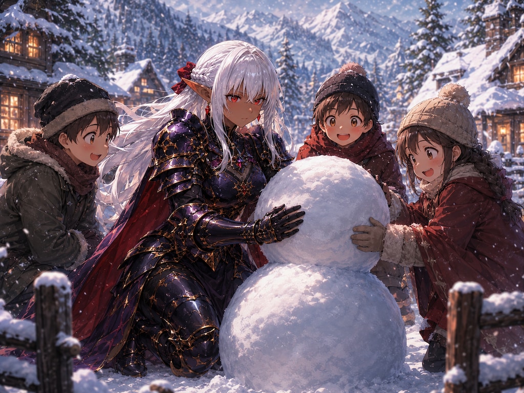 初めての雪