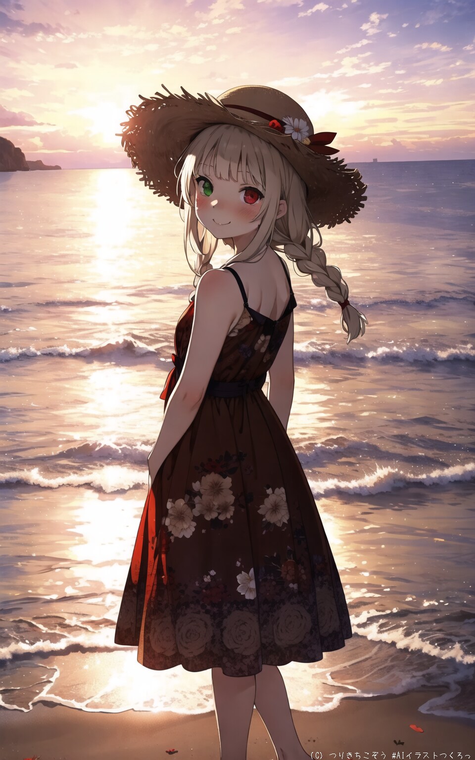 夕暮れ空と舞衣さん