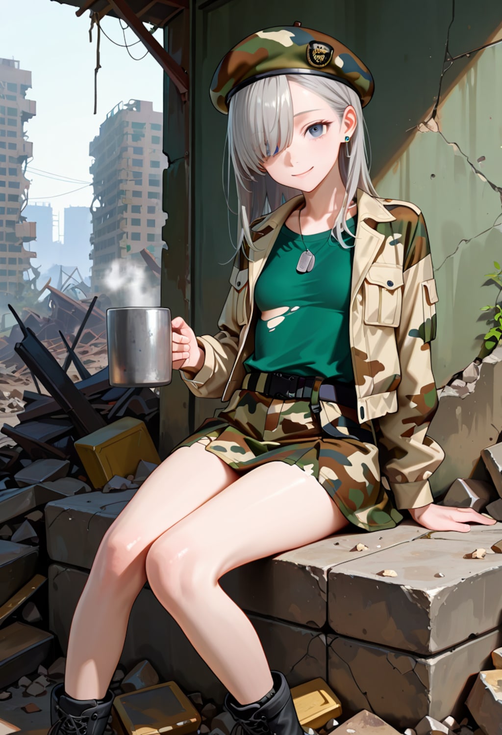 由璃亜 in Ruined City (2)