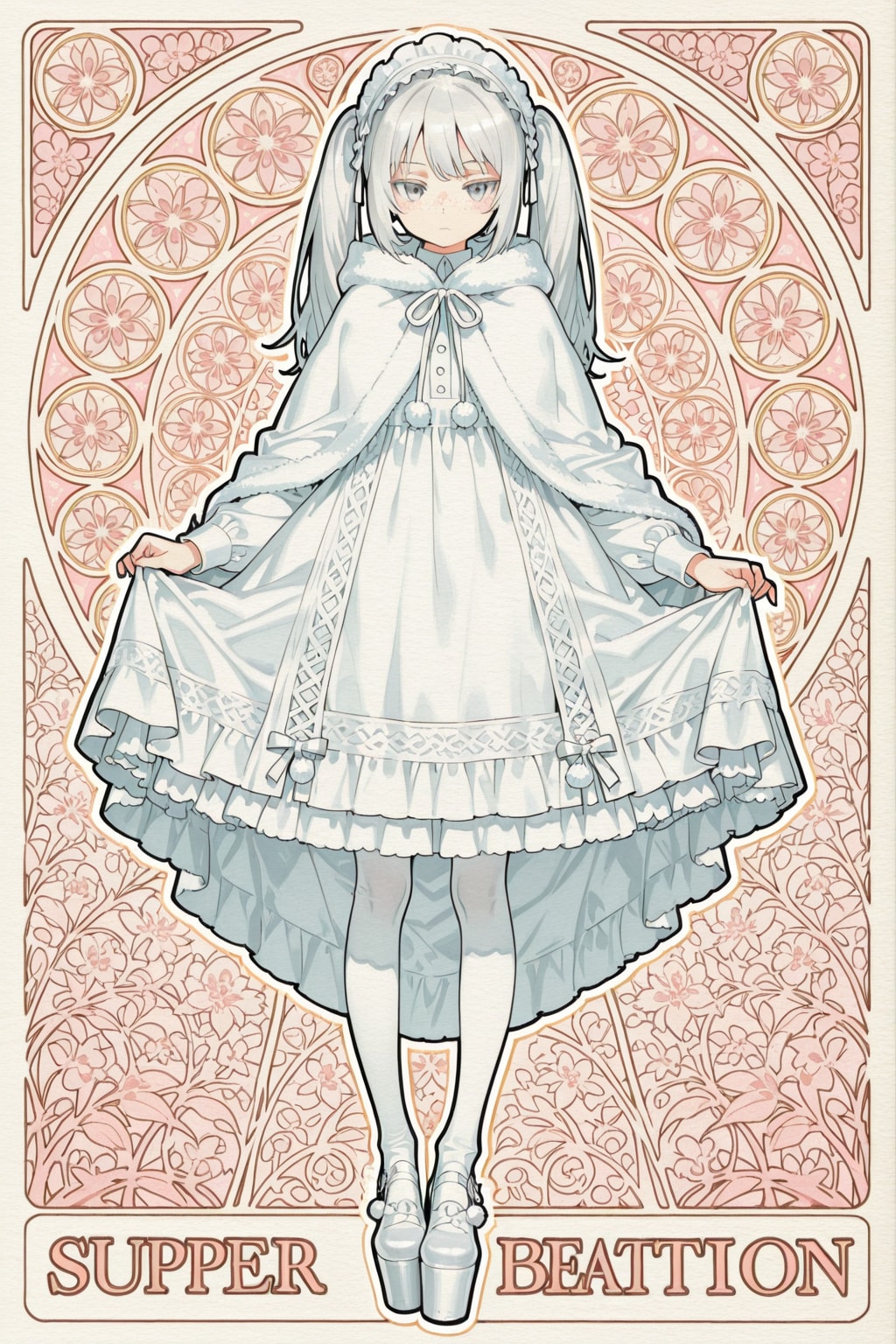 ホワイトロリータ少女 | の人気AIイラスト・グラビア