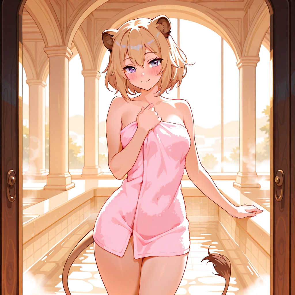 お風呂のライオンさん