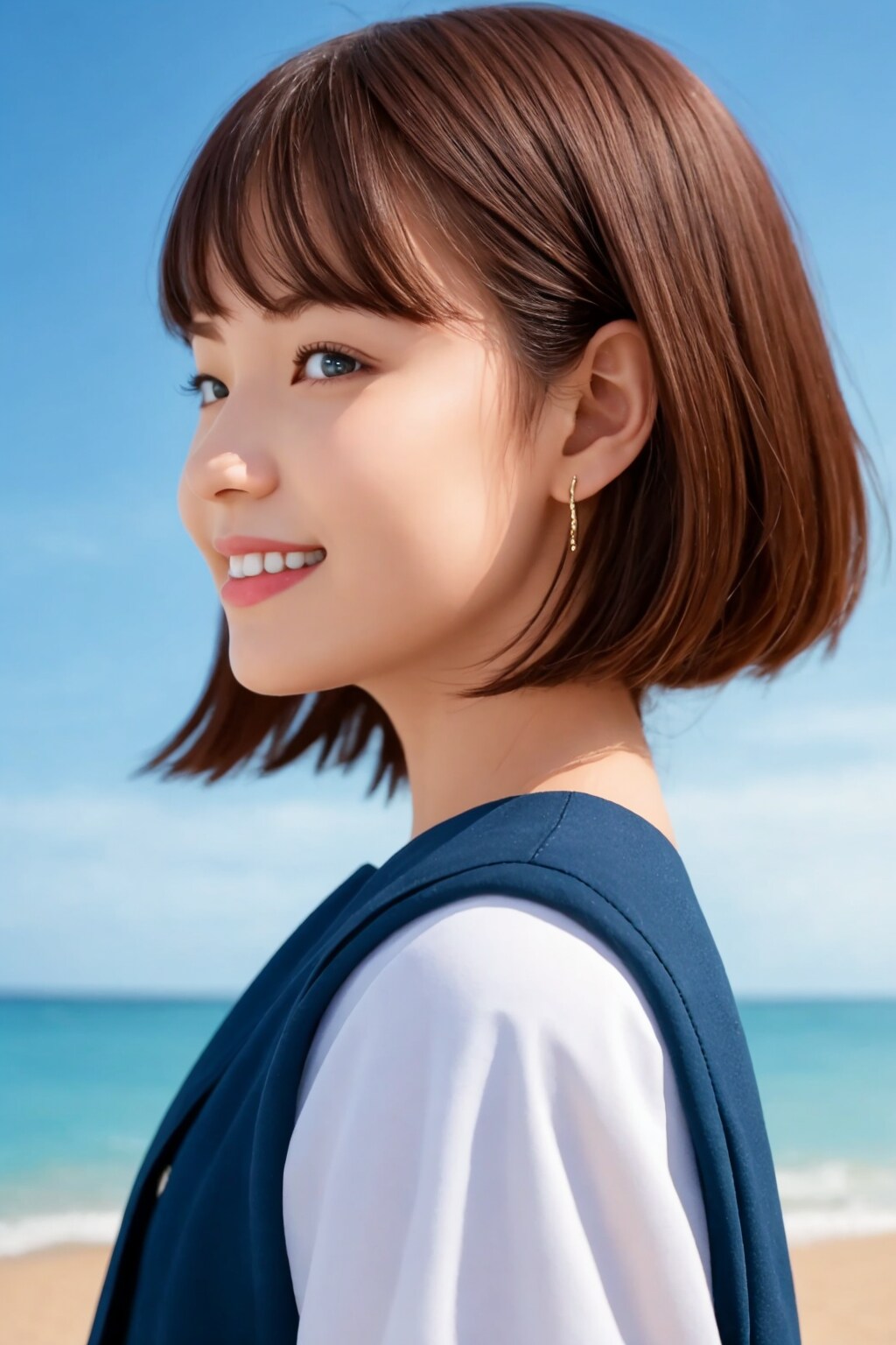 海辺の君６４ | の人気AIイラスト・グラビア