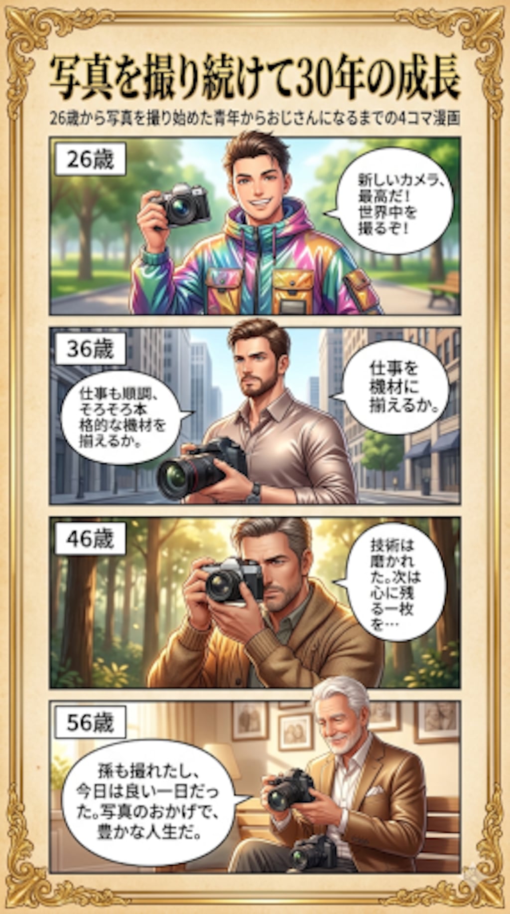 写真を撮り続けて30年の成長