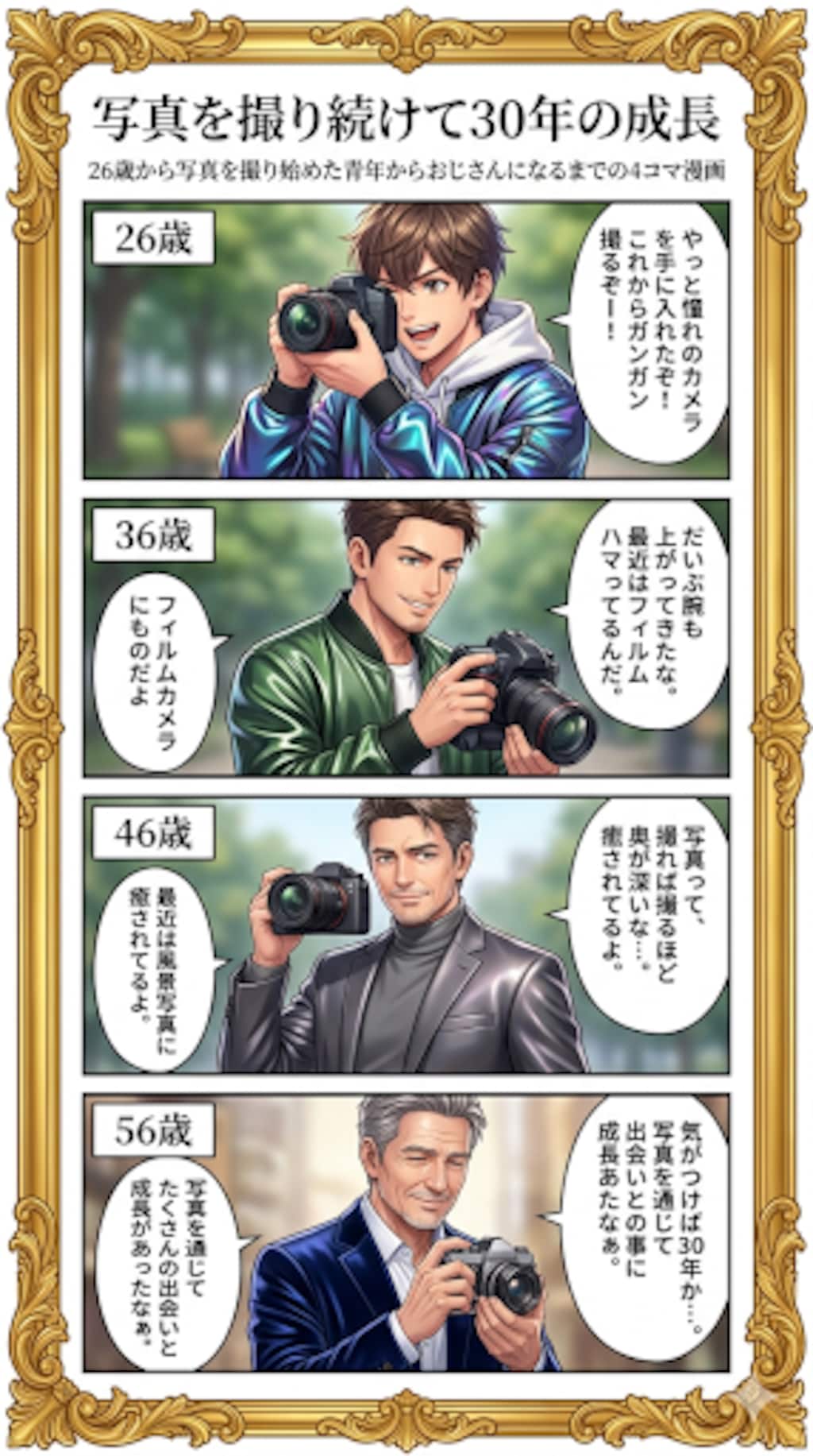 写真を撮り続けて30年の成長