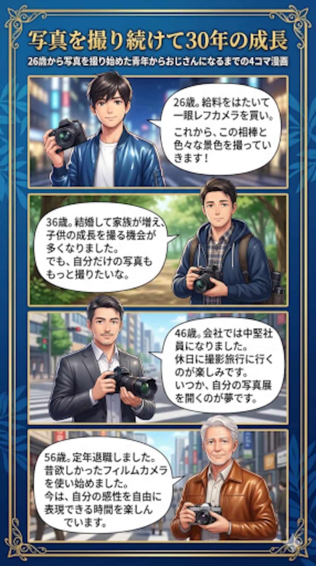 写真を撮り続けて30年の成長