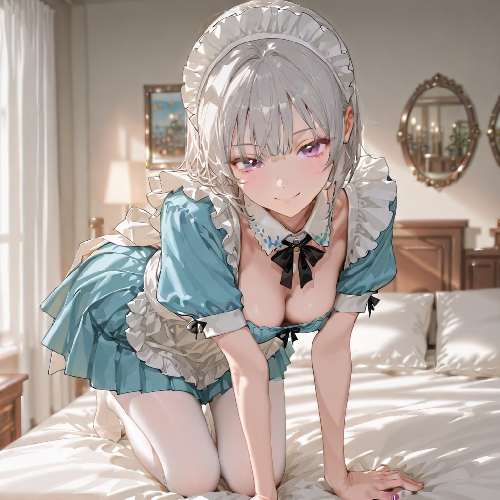 (1083)銀髪ちゃんメイド