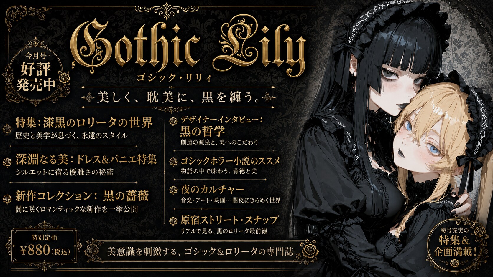『Gothic Lily』中吊り広告 | の人気AIイラスト・グラビア