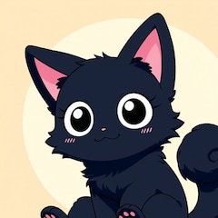 HD,Y、K　（黒猫）