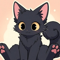 HD,Y、K　（黒猫）