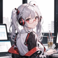 仮想美少女の囁き(AI美少女)