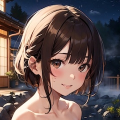 黒髪派AIイラスト