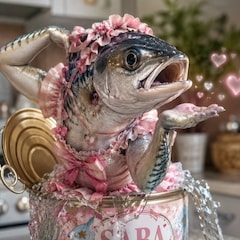 漲る鯖缶